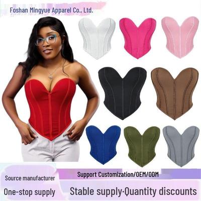 Matte Bandeau Body-Formendes Korsett Lingerie mit Fischbein-Struktur für Damen