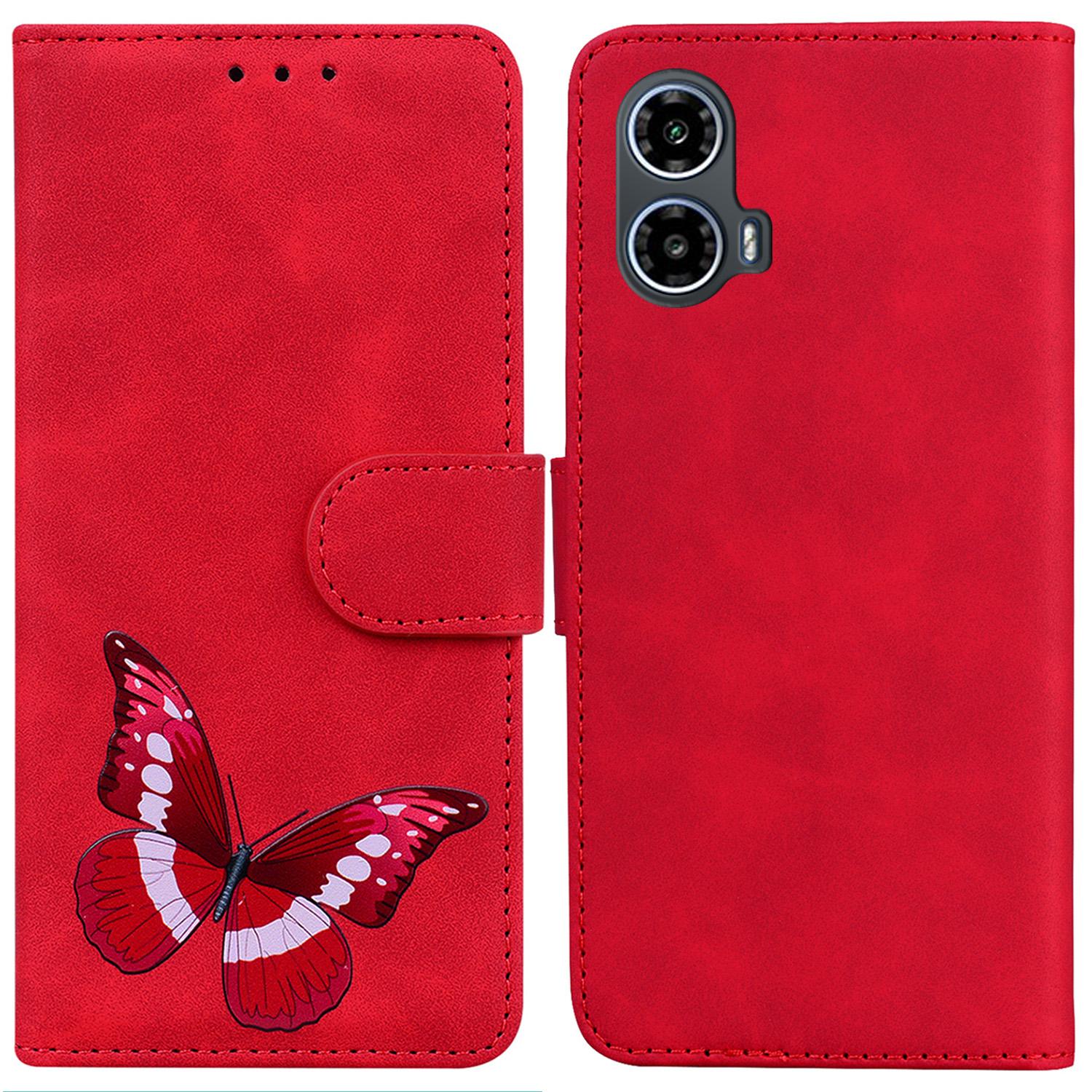 

For Motorola Moto E14 4G/G04 4G/G04s 4G/G24 4G Wallet Mobile Phone Case Imprinted PU Leather Cover F