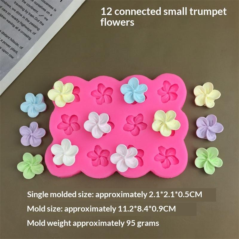 3D Flower Silicone Mold for Mousse Cake Chocolate Creative Ice Tray Nonstick Flexible for Home Baking Decoration