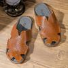 38-47 Summer Mens Casual Sandals Men's Large Handcrafted  Slippers Outdoor Sandals Beach Slippers