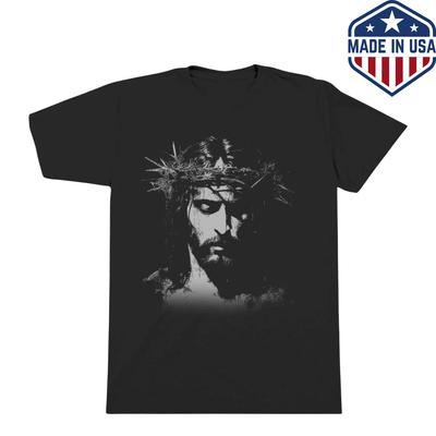 JESUS CROWN OF THORNS T-Shirt CHRISTIAN CROSS JESUS SAVES GOD IS GOOD