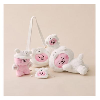 COOKY BABY FLUFFY Ležiaca bábika/ Kľúčenka/ Kostýmová skriňa vedro Súprava klobúkov/ Šnúrková mini taštička Charm Taštička/ Crossbody taška pre bábiky (5 Možnosti)