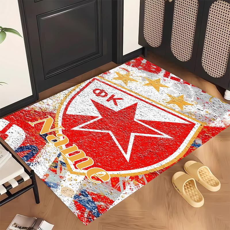 SLAVIA PRAGUE (1) Personalized Name Office Carpet Stylish Decor for Living Room Bedroom Kitchen