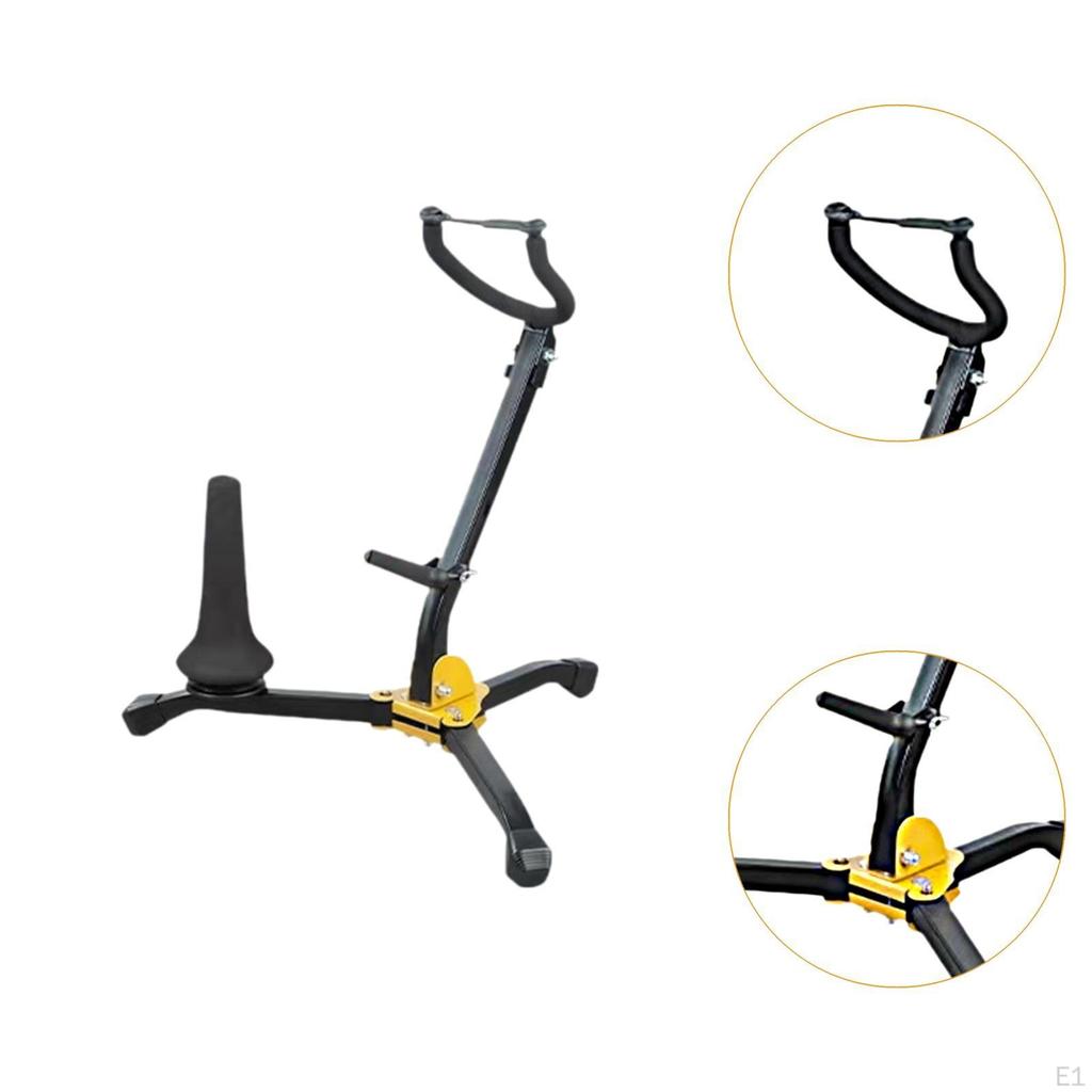 Foldable Saxophone Stand, Alto Tenor Sax Portable Lightweight Holder, Tripod Stand