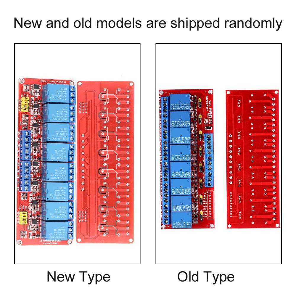 Control Module DC 12V Relay 8‑Channel High and Low Level Trigger Relay Module Circuit Controller Module Control Systems
