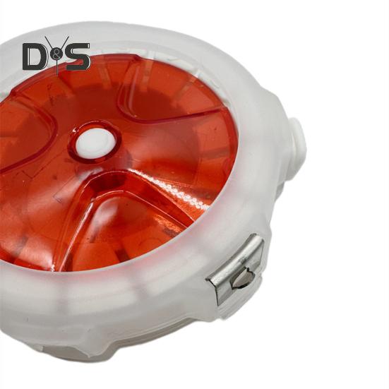 Fishing Line Spooler Box with Clear Lid Quick Line Cutter Anti-Reversal Portable Fish Line Organizer Holder Winding Spooling Tool Round Case Fishing