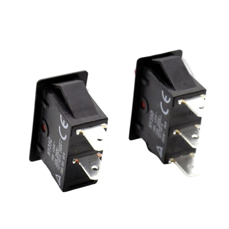 Sturdy HY35C Push Button Switches 2 Pins ON OFF 125V 16A or 250V 12A Portable Accessory for Home and Industrial Use