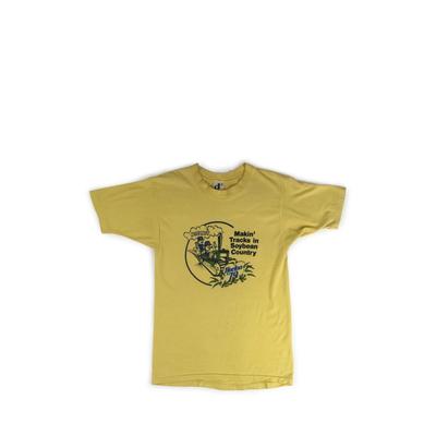 Vintage 1979 Makin Tracks In Soybean Country Tee Shirt