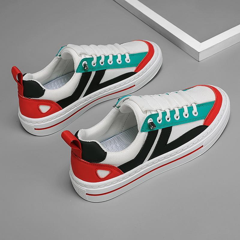 Canvas Men'S Shoes Spring Versatile Soft Sole Low-Top Casual Flat Shoes One Pedal White Cloth Shoes Sports Wear-Resistant Tide Shoes