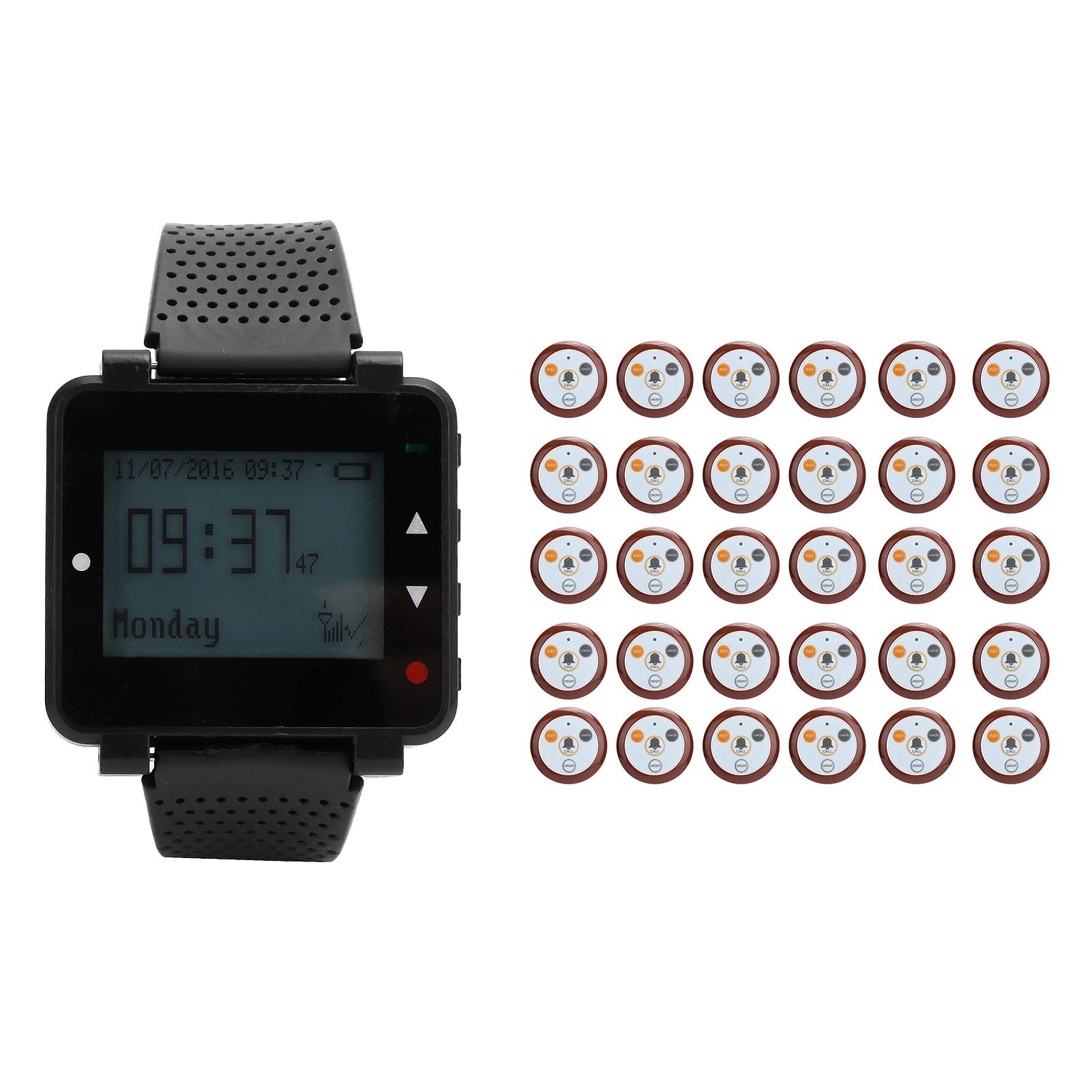 

Система пейджинга Беспроводная Watch Coaster Сервисная кнопка вызова SUC04 EU Plug