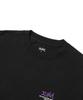 Casual Drip Paint Logo Short Sleeve Black X-girl Tee, Women's,