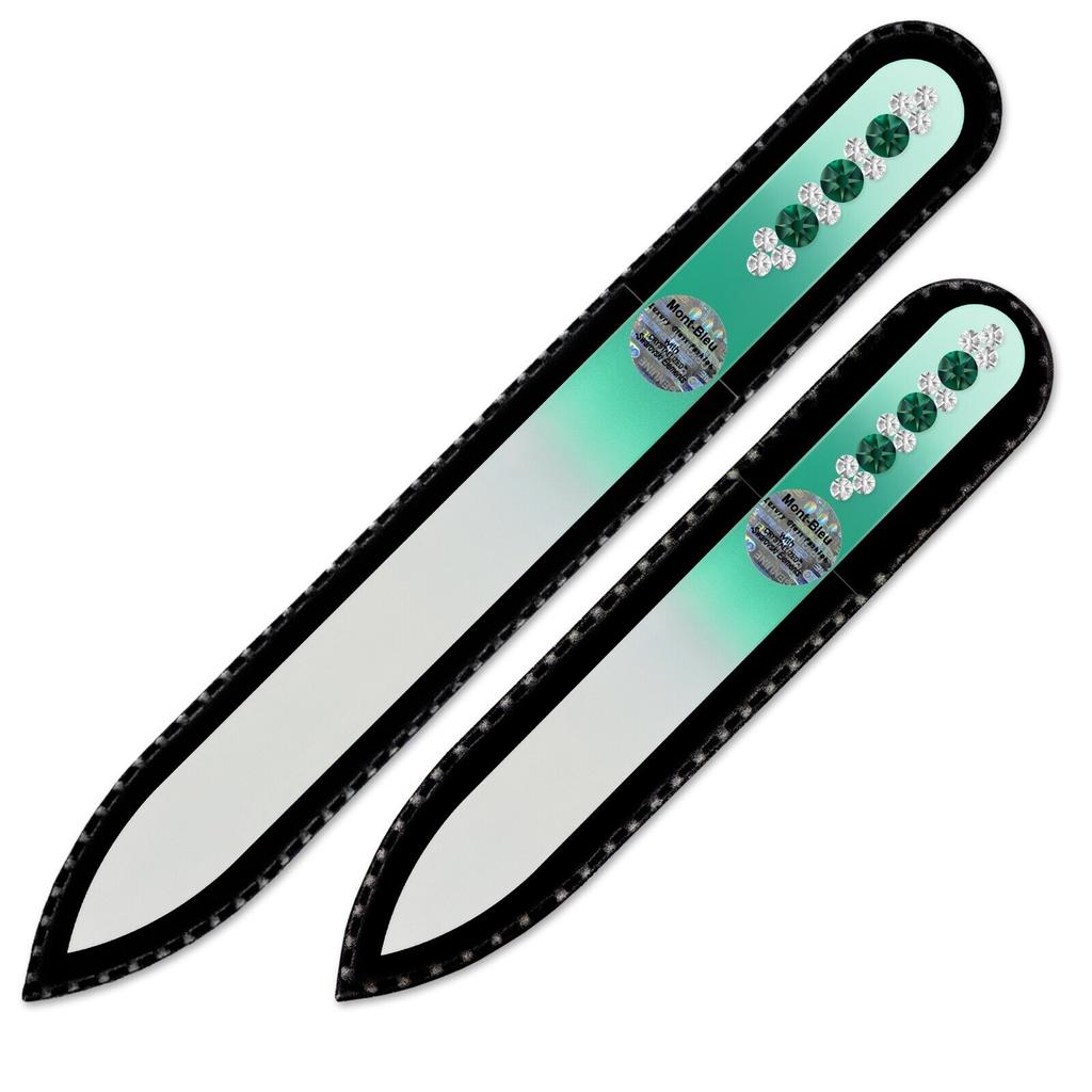 2-piece Set with Hand Decorated Crystal Nail Files ORC-MS