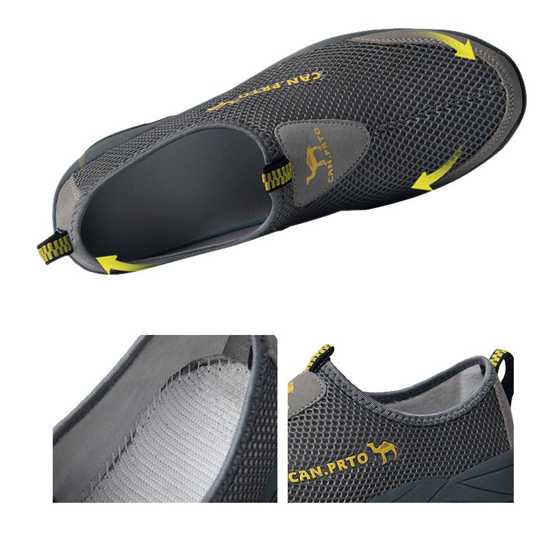 Heren Sneakers Ademend Mesh Buitenschoenen Vetersluiting Handige Heren Hardloopschoenen Antislip Slijtvast Wandelsneakers