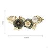 Contemporary Metal Wall Art, Intricate Floral Design Hanging Sculpture for Living Room Decor