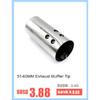 Universal Car Exhaust Muffler Tip Stainless Steel Elbow /Straight Pipe Modified Car Tail Throat Liner Pipe 