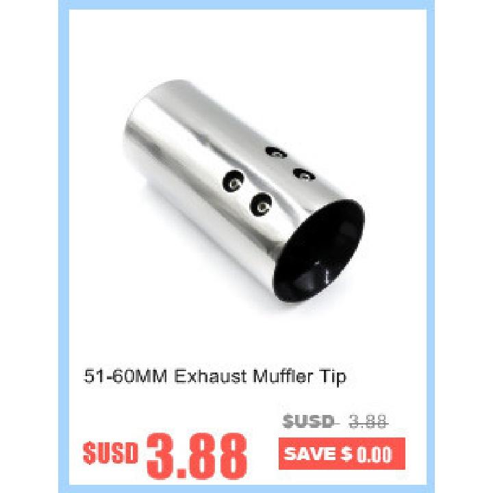 Universal Car Exhaust Muffler Tip Stainless Steel Elbow /Straight Pipe Modified Car Tail Throat Liner Pipe 