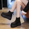 Small thick-soled Martin boots winter new comfortable velvet warm super fire thin boots