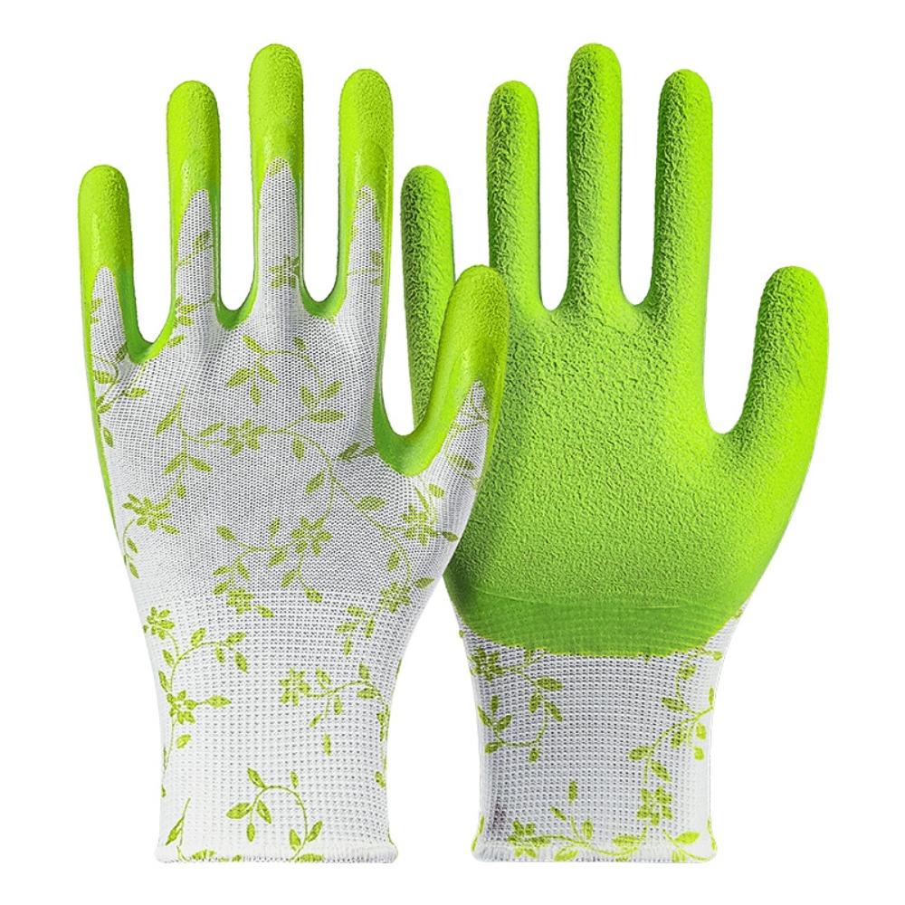 3Pairs Comfortable Gardening Gloves Breathable Working Glove Creative Latex Foam Gloves  Outdoor