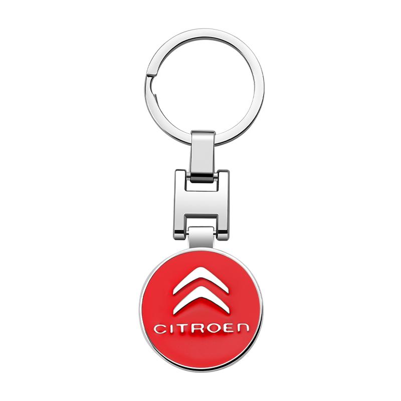 Metal Zinc Alloy Car Keychain Key Ring Chain Men Gift For Citroen C3 C4 C5 Berlingo Saxo C4l Xsara Picasso C-Elysee C-Crosser