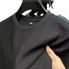 2024 Men's Ice Silk Breathable Mesh Short-Sleeved T-Shirt – Ultra-Thin, Round Neck Summer Wear