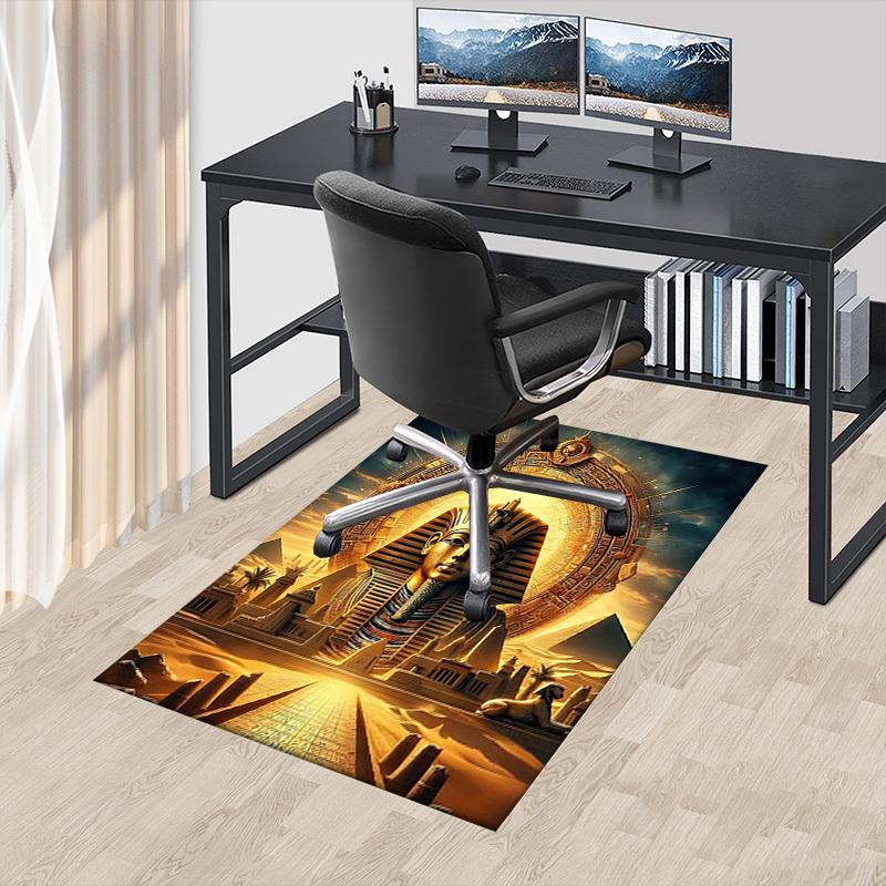 1PC Egyptian Sphinx Anti-slip carpet, suitable for Office, bedroomand playrooms. It can also be used as a sofa footrest cover-R63