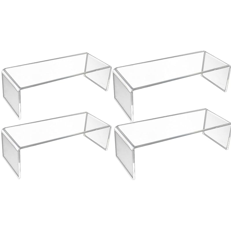 

Crystal craft acrylic stand figure display pedestal Acsta exhibition Fashionable Set of 4 [12.5cm]
