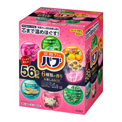 Bub Select 56 Medizinische Kohlensäurehaltige Badesalztabletten [Große Kapazität] 6-Duft-Box, [Quasi-Arzneimittel]