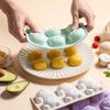 Momcbebe 6-in-1 Silicone Cake Mold, Bear Design, Green, 22.5x12.3cm Baking Pan
