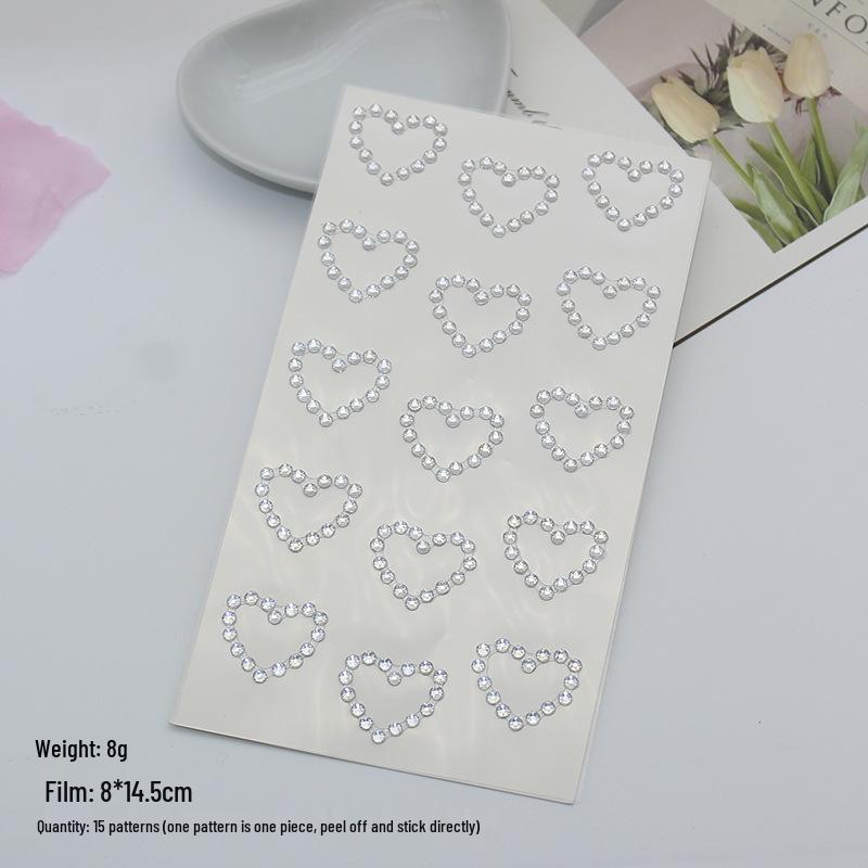 Cross-border Rhinestone & Pearl Face Stickers for Kids' Performances & Concerts