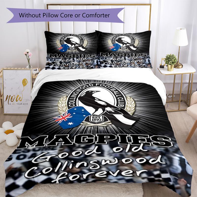 3pcs Football Team (29) Design Cover Set - HD Printed Bedding with 1 Cover and 2 Pillowcases - Perfect for Home and Dorm Decor