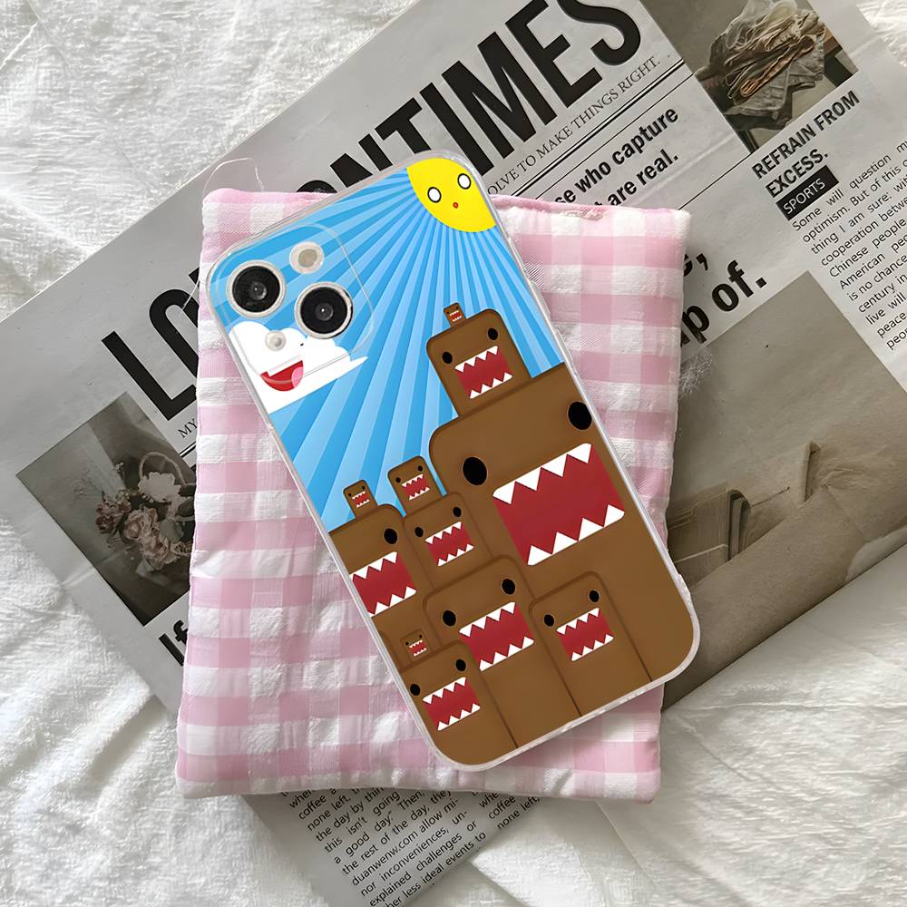 Domo Kun Phone Case For iPhone 17 16e 16 15 14 13 12 11 Mini Pro Max Shell
