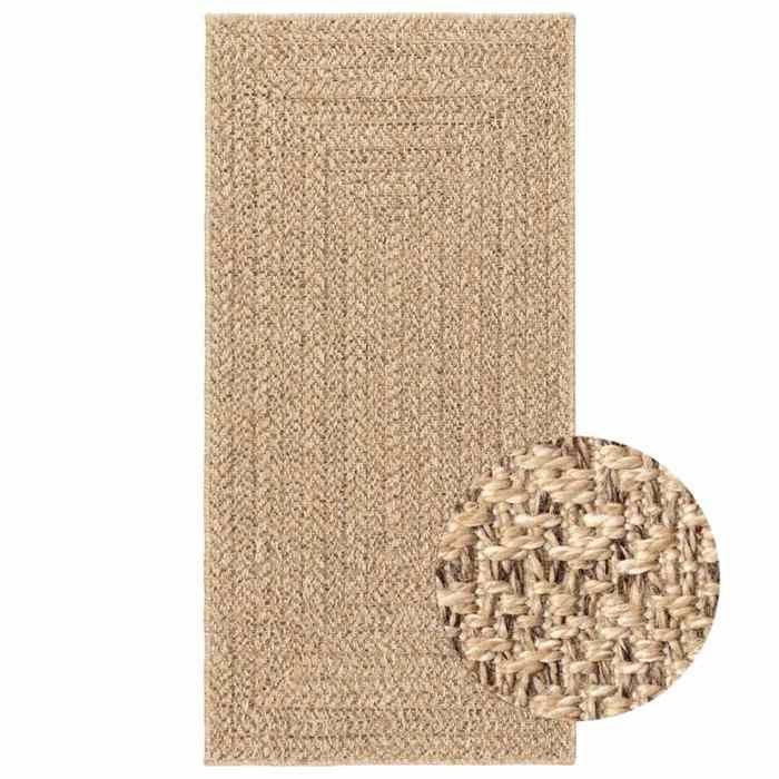VidaXL Tapis ZIZUR 60x110 cm aspect de jute intérieur et extérieur, tapis d'extérieur, tapis de sol, tapis d'intérieur, 4006150
