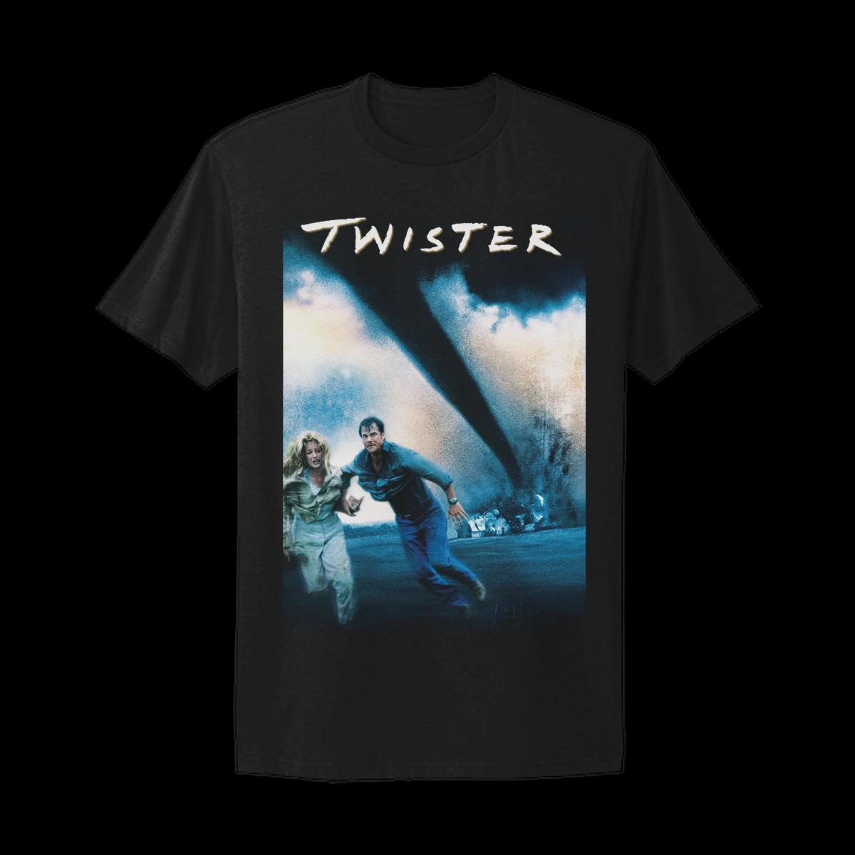 Classic movie retro Vtg design Tshirt Twister 90s poster pattern movie S