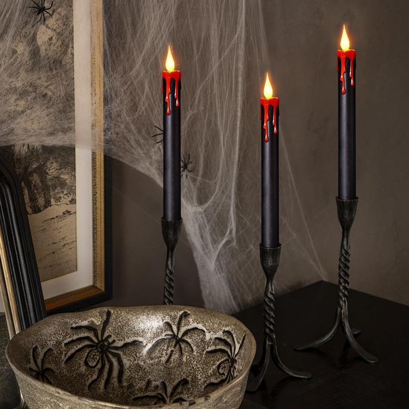6Pcs Flameless Flickering Candles LED Candles with Remote Control Battery Powered for Home Holiday Party Decoration