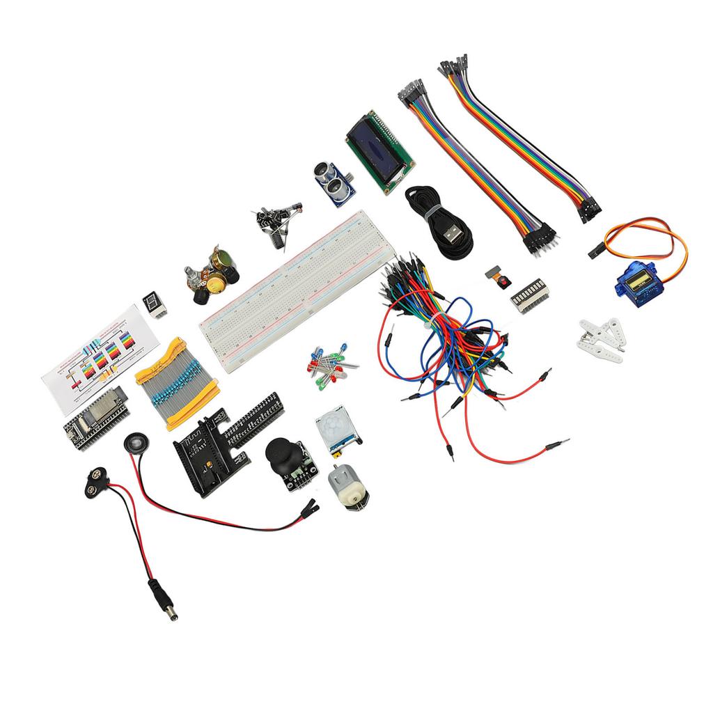 Kit di Apprendimento Motore Passo-Passo Programmabile per ESP32 WROVER Kit di Avviamento con Fotocamera per Istruzione Scolastica