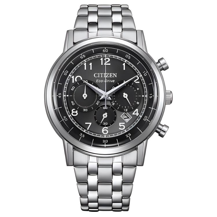 

CITIZEN Ecology Drive Collection Light Powered Quartz Movement Stainless Steel Strap Watch 42mm CA4630-53E Black Dial