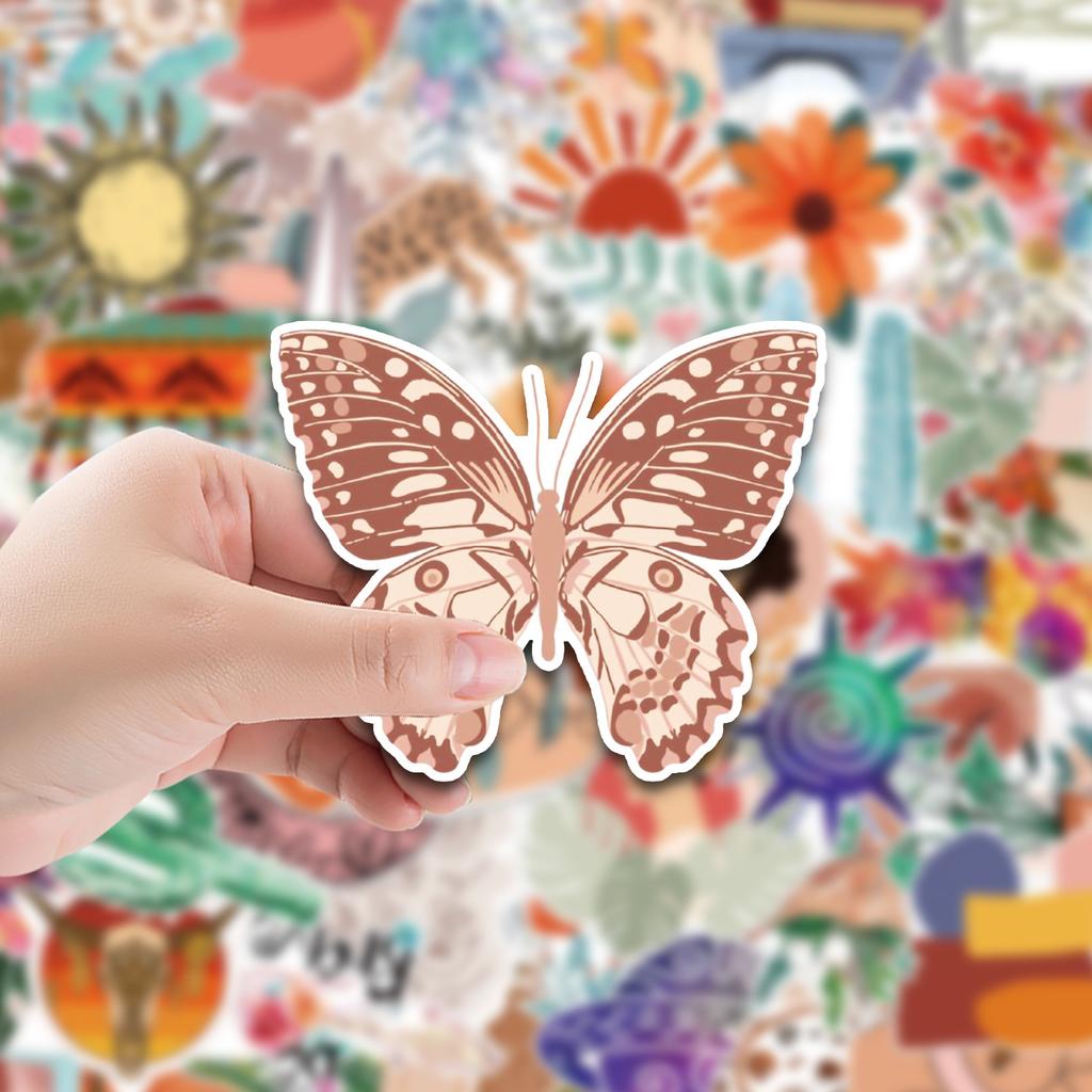 50 Bohemian Graffiti Stickers Luggage Car Notebook Refrigerator Waterproof Decorative Stickers