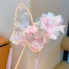 Mid-Autumn Hanfu Fairy Hair Clip - Women's & Children's Ancient Style Floral Tassel, Sweet Accessory for Girls