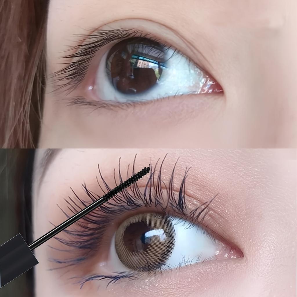 Sunflower Lash Mascara Wasserfest Wischfeste Wimperntusche für mehr Schwung und Verlängerung Schwarze Wimperntusche Schweißresistentes Augen-Makeup