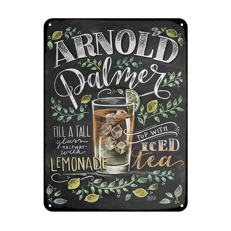 Summer Time BEER Retro Metal Tin Signs Decor Mojito Cocktail Plaque Vintage Posters Bar Pub Art Stickers Wall Decor