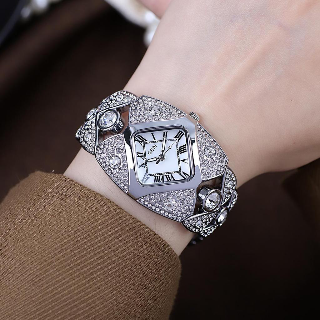 Women's Watch Rhinestone Bracelet Waterproof Quartz Watches Clock Gift Wristwatch