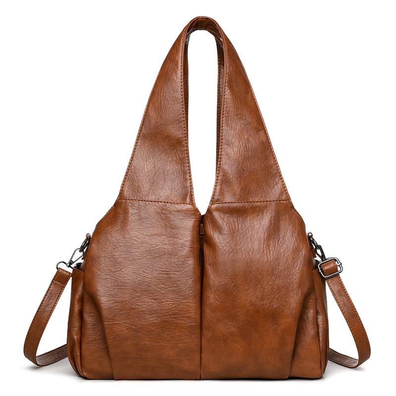 Tote Bag Women's Large Capacity Crossbody Bag Soft Leather Shoulder Bag Underarm Bag