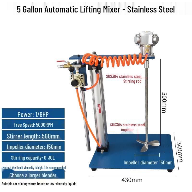 Pneumatic Automatic Lifting Glue Mixer