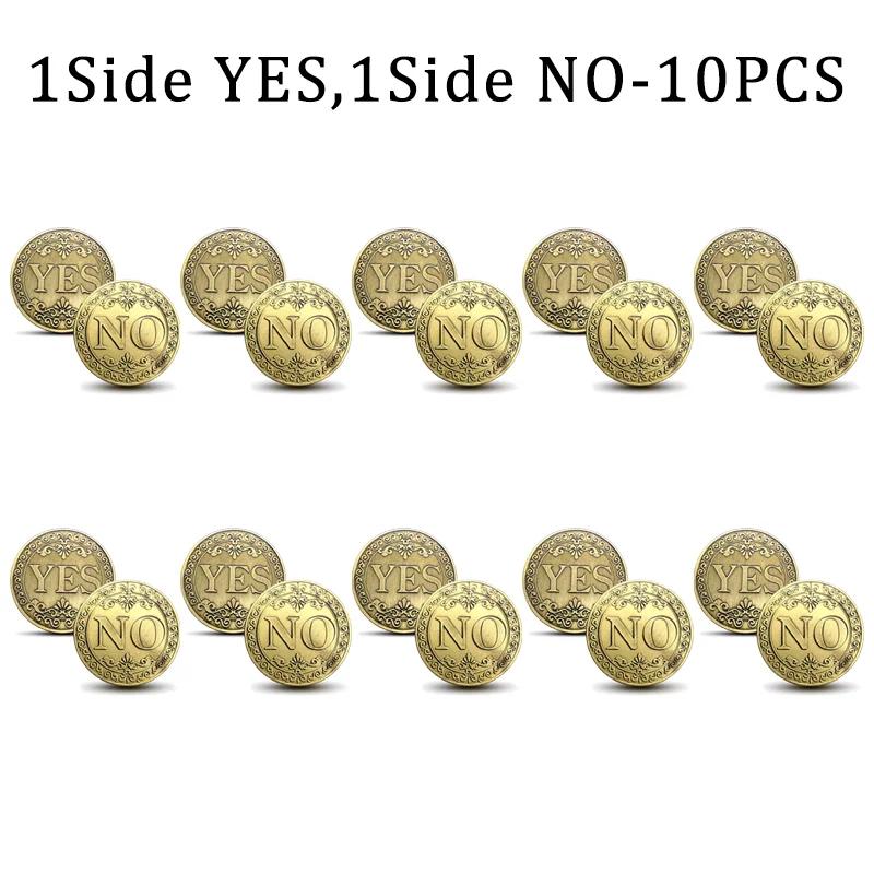 YES NO Decision Coins Magic Coin Collections Good Luck Vintage Antique Bronze Wish Lucky Coin US Coins Commemorative Gold Coins