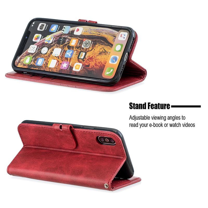 Custodia per iPhone X XS Max XR 10 case i phone X iphonex SE 8 7 12 11 13 Pro 14 Custodia Portafoglio Copertura Magnetica in Pelle Flip Coque