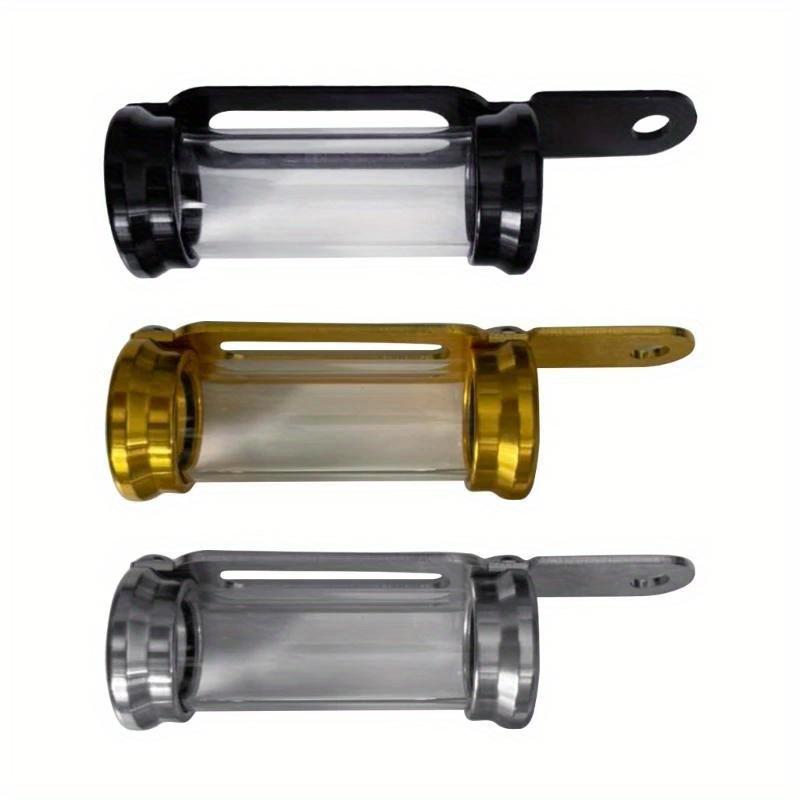 Universal Motorcycles Metal Tax Disc Tube Holder Stand Moped Scooter Transparent Cylinder Paper Placing Tube Waterproof D7YA
