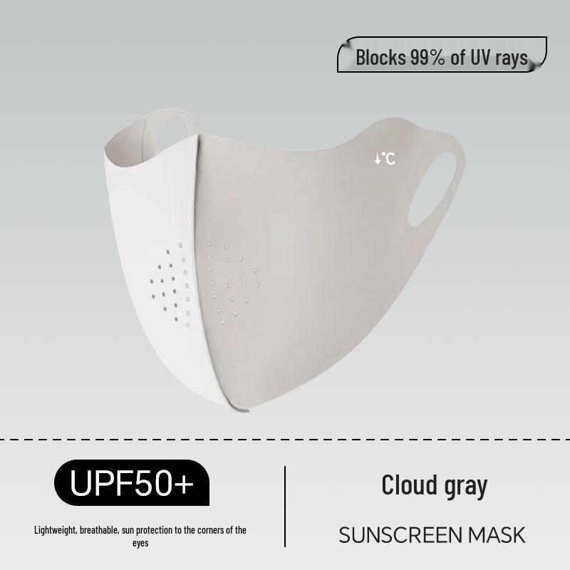 Ice Silk UV Protection Face Mask - Unisex, Full Coverage