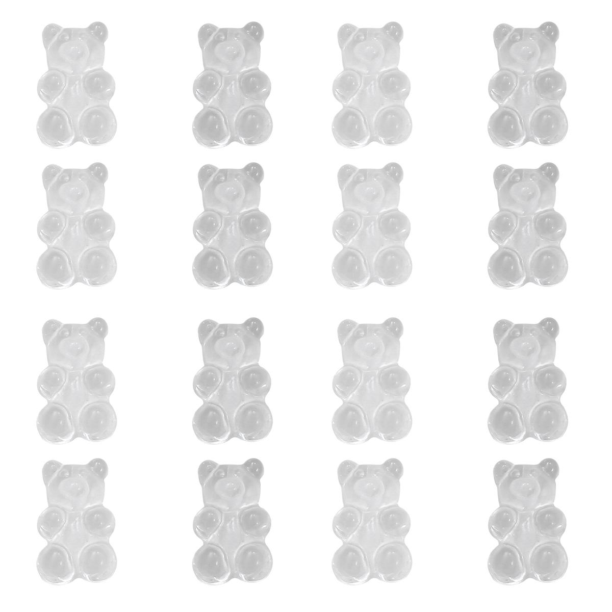 

10шт смолы конфеты медведь подвески бусины для DIY ожерелье браслет серьги изготовления ювелирных изделий чистый