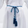 Damen Bohemia Stil Geflochtene Quaste Gürtel Mode Damen Gewebte Knoten Verzierte Hüftkette Hüftseil