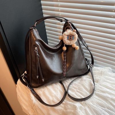 Koreanische Version Retro große Kapazität Tote Rucksack Damen Winter Neu Leicht Luxuriös Nische Täglich Tragbar Umhängetasche